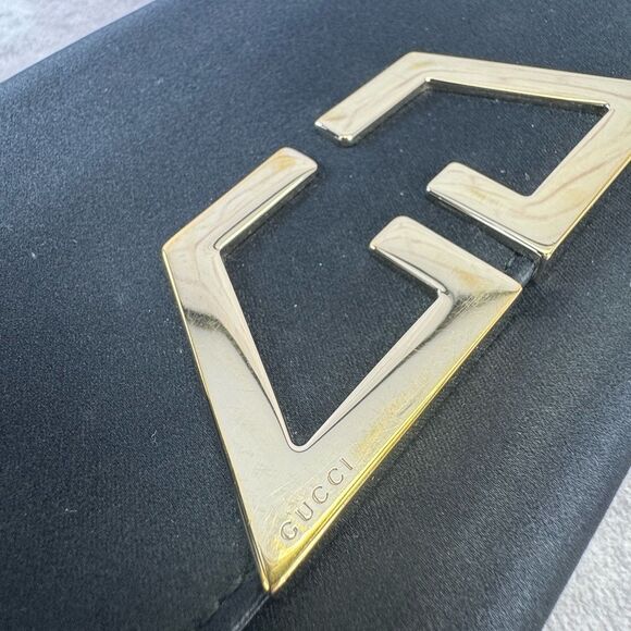 Gucci Tom Ford Large Satin Clutch Black - Picture 5 of 10